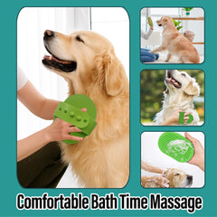 Woofs and Purs slicker brush soft round head bristles pamper pets during grooming.