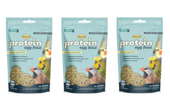 Wooge Higgins protein egg food pack 3x5oz for balanced bird nutrition and energy.