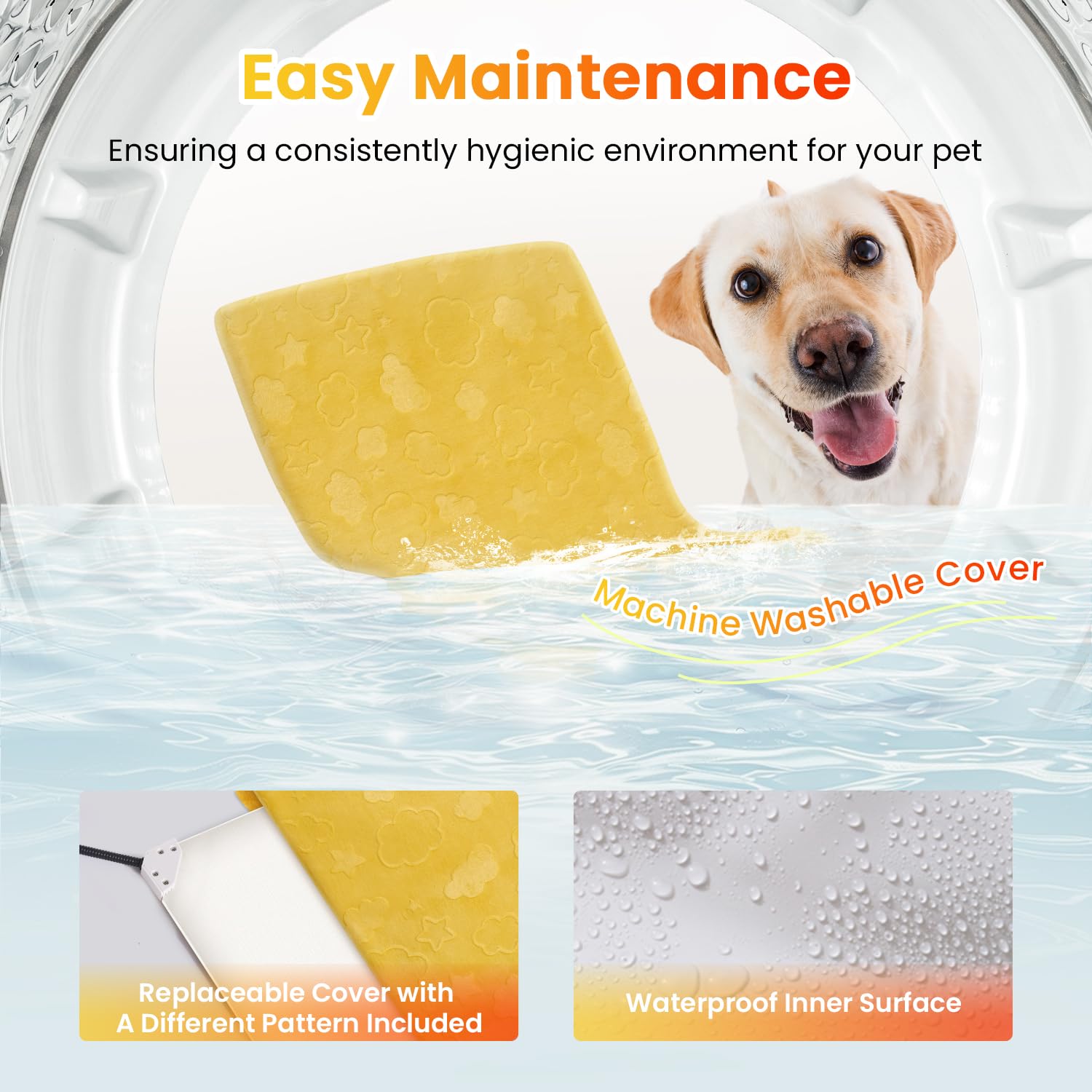 WOOMER steel-wrapped cord demonstrates chew-resistance and durable safety for curious pets.