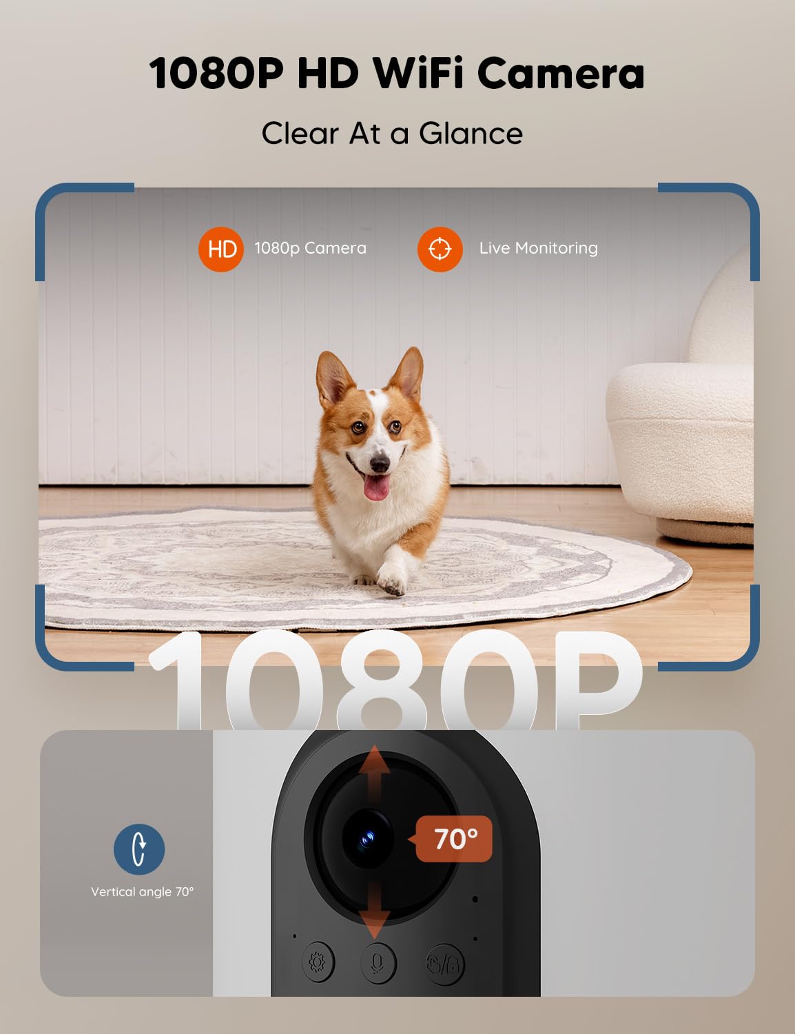 WOPET automatic feeder at night with 1080p camera and night vision for clear monitoring.