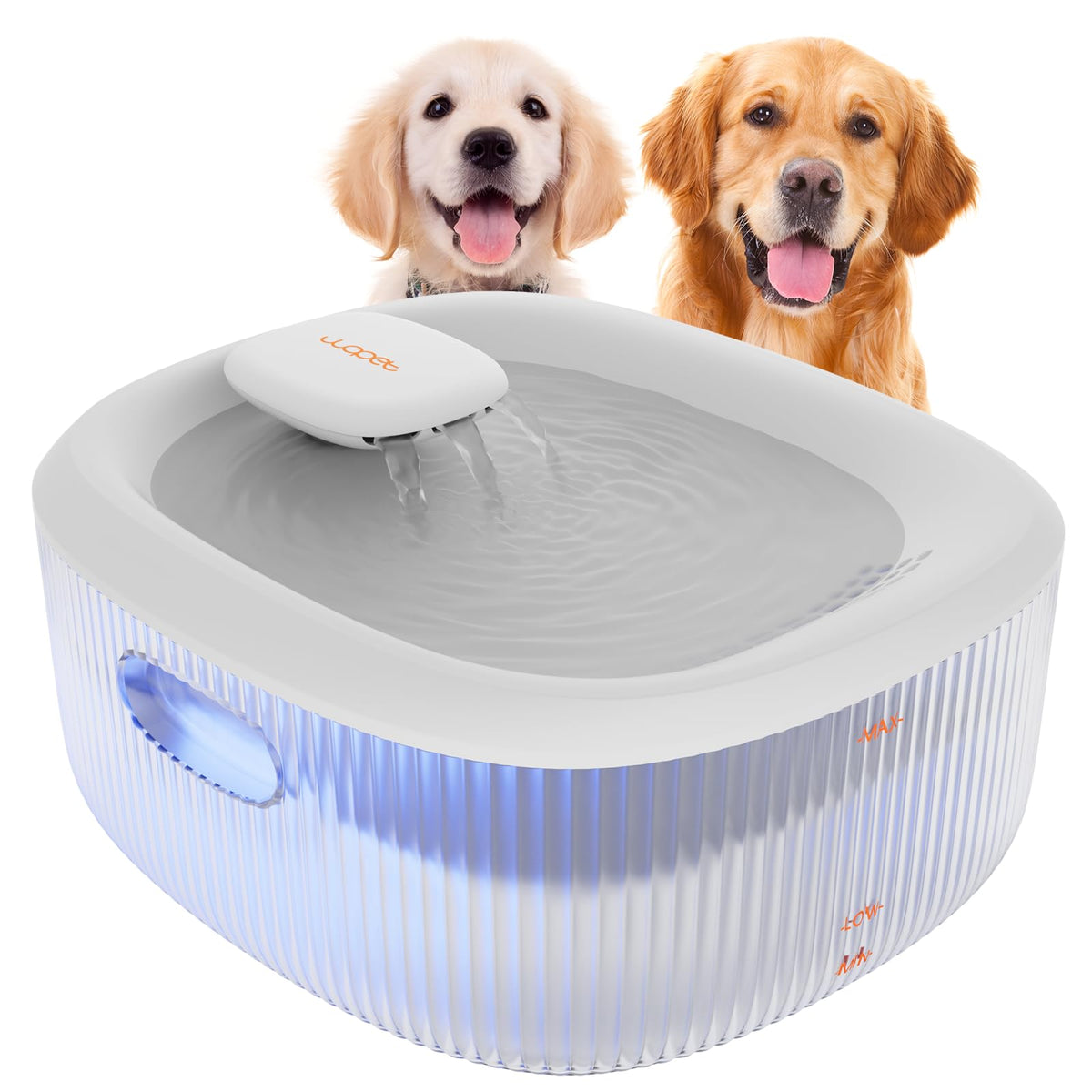 WOPET dog water fountain 6L for extended hydration.