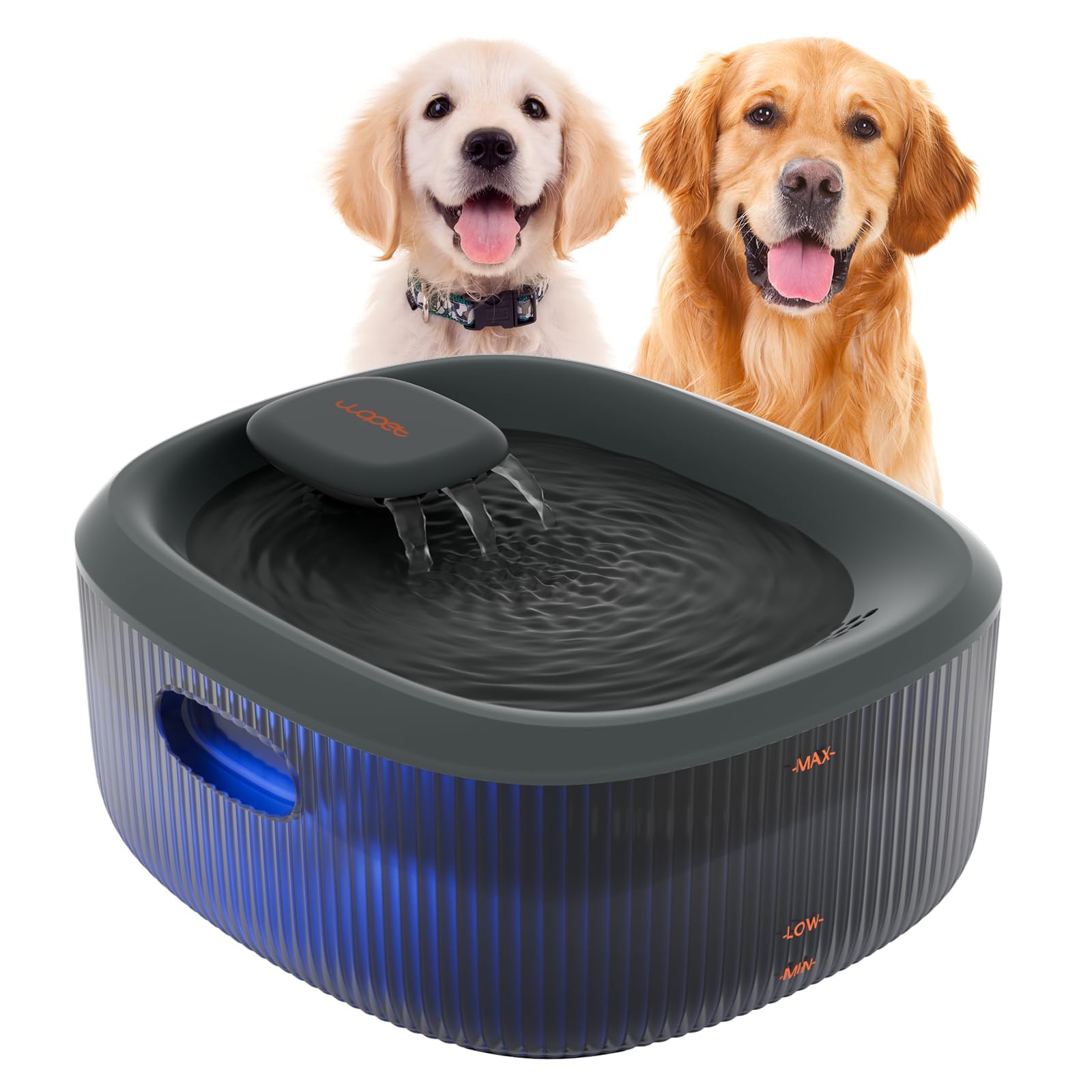 WOPET dog water fountain with large capacity for multi-pet homes