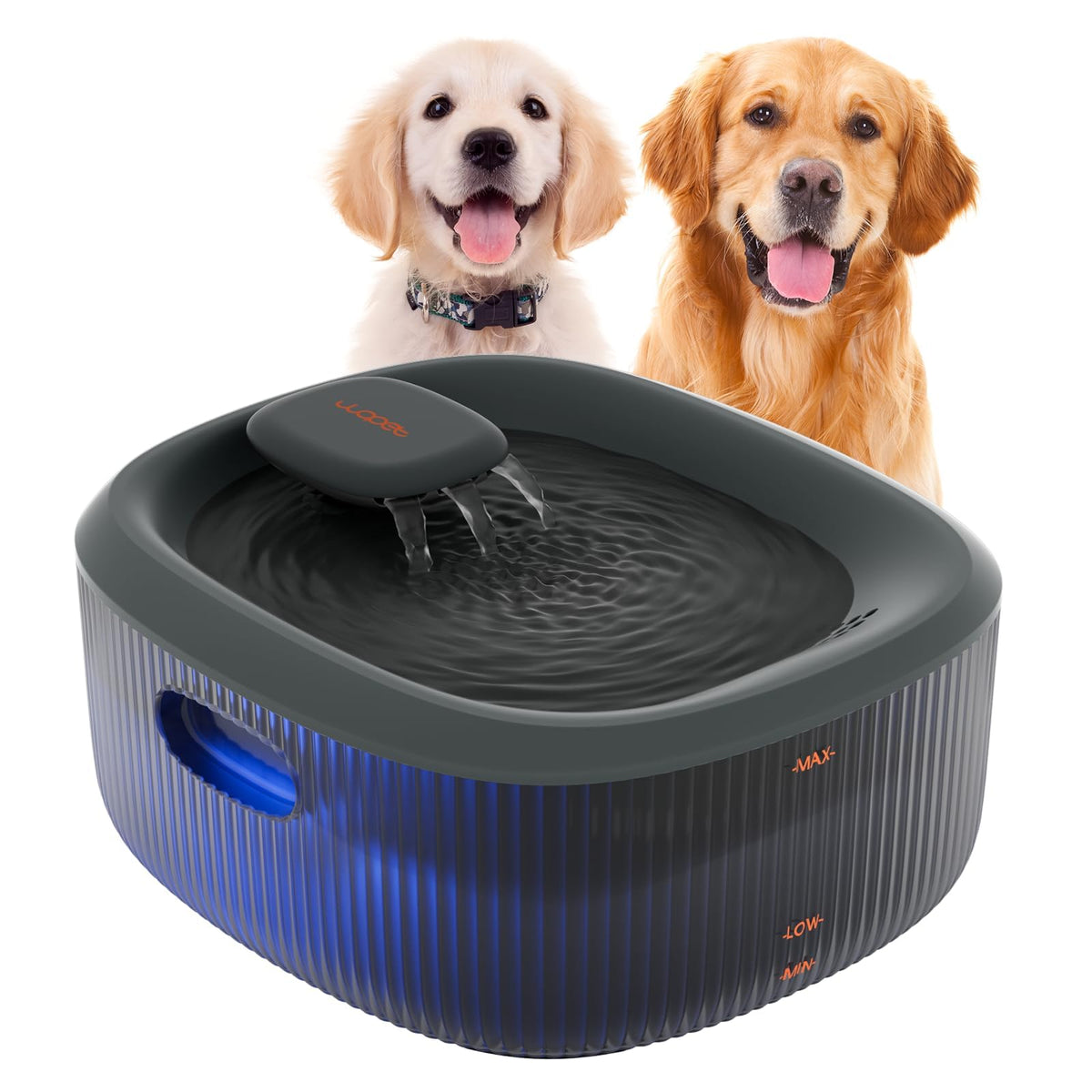 WOPET dog water fountain with large capacity for multi-pet homes