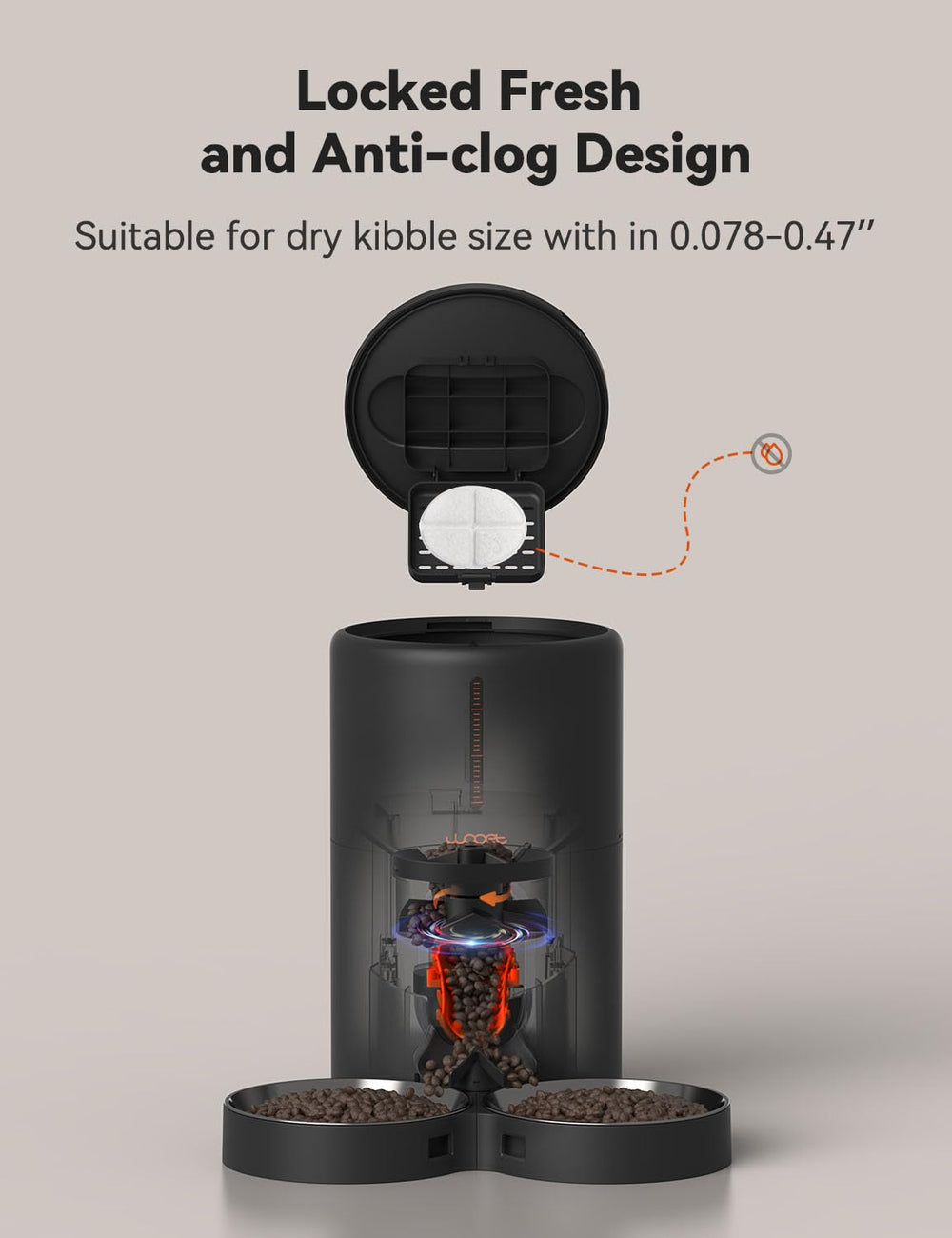 WOPET dual power supply backup ensures feeding during outages