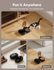 WOPET feeder-dispensing-meal demonstrates automated portioning for easier routines.