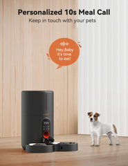 WOPET meal call voice recording demonstrates personalized feeding reminders