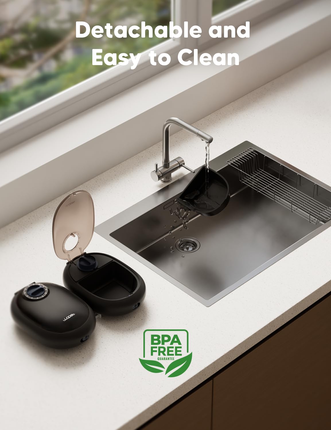 WOPET non-slip-base prevents tipping during busy feeding times.