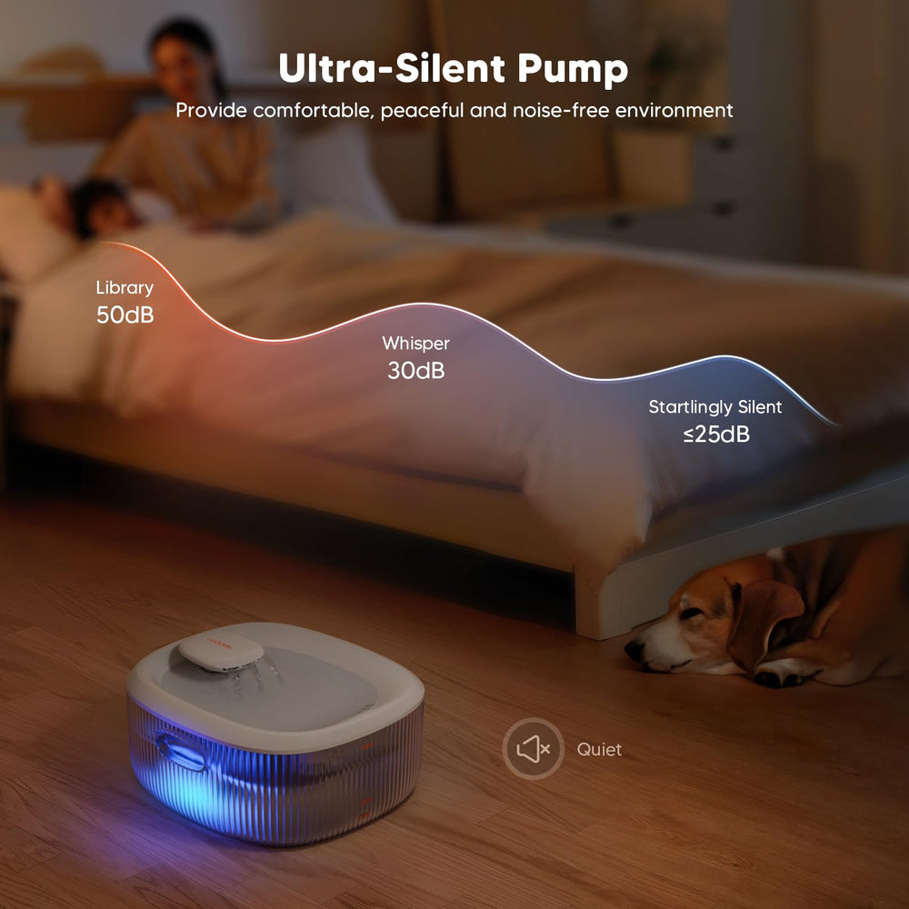 WOPET quiet pump under 30dB for peaceful homes.