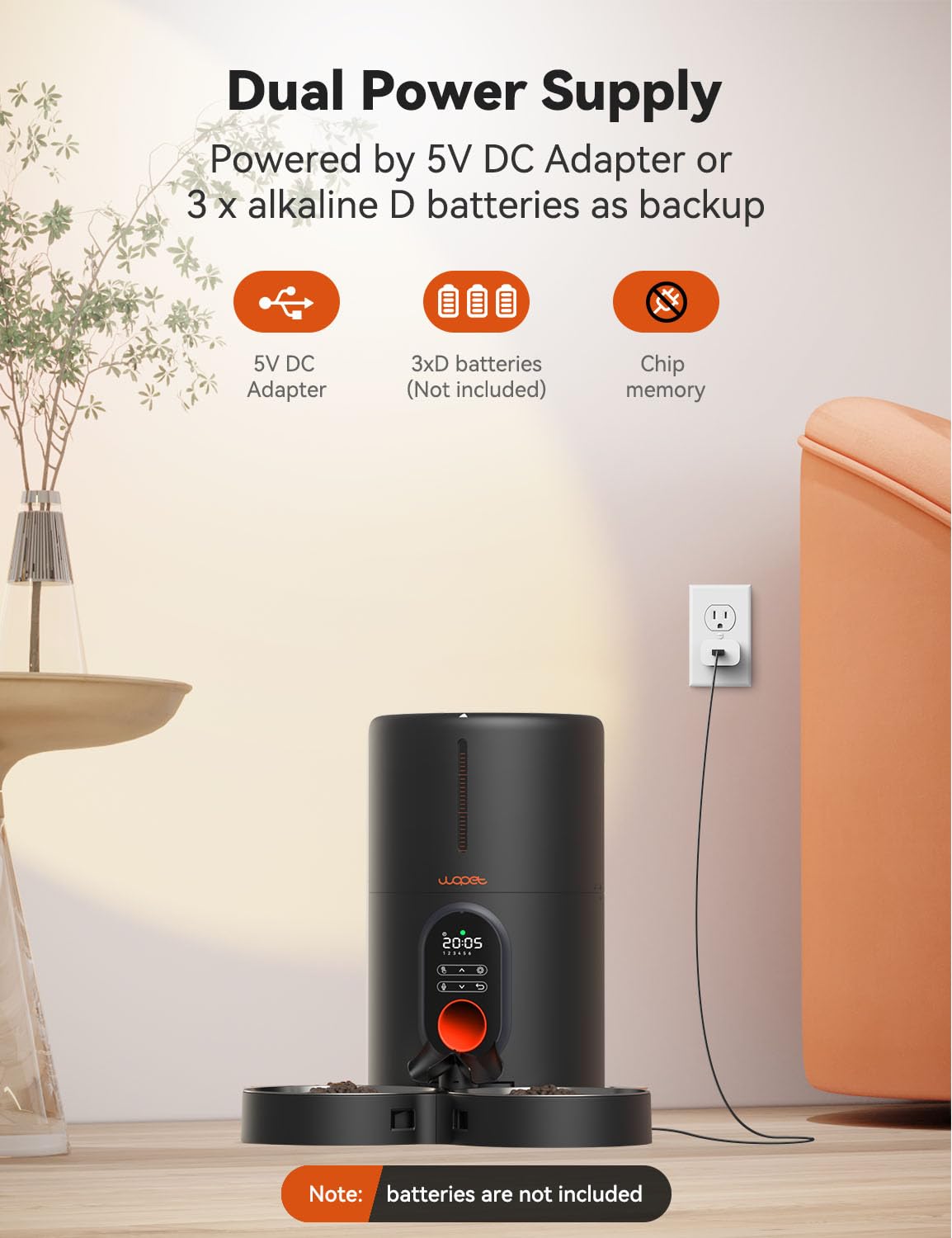 WOPET removable parts make cleaning quick and thorough