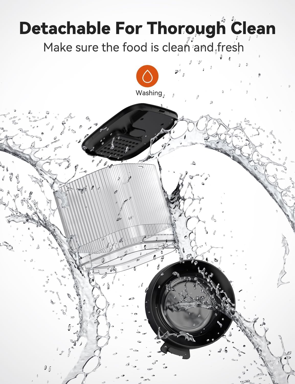 WOPET twist-lock lid on storage shows secure kibble containment.