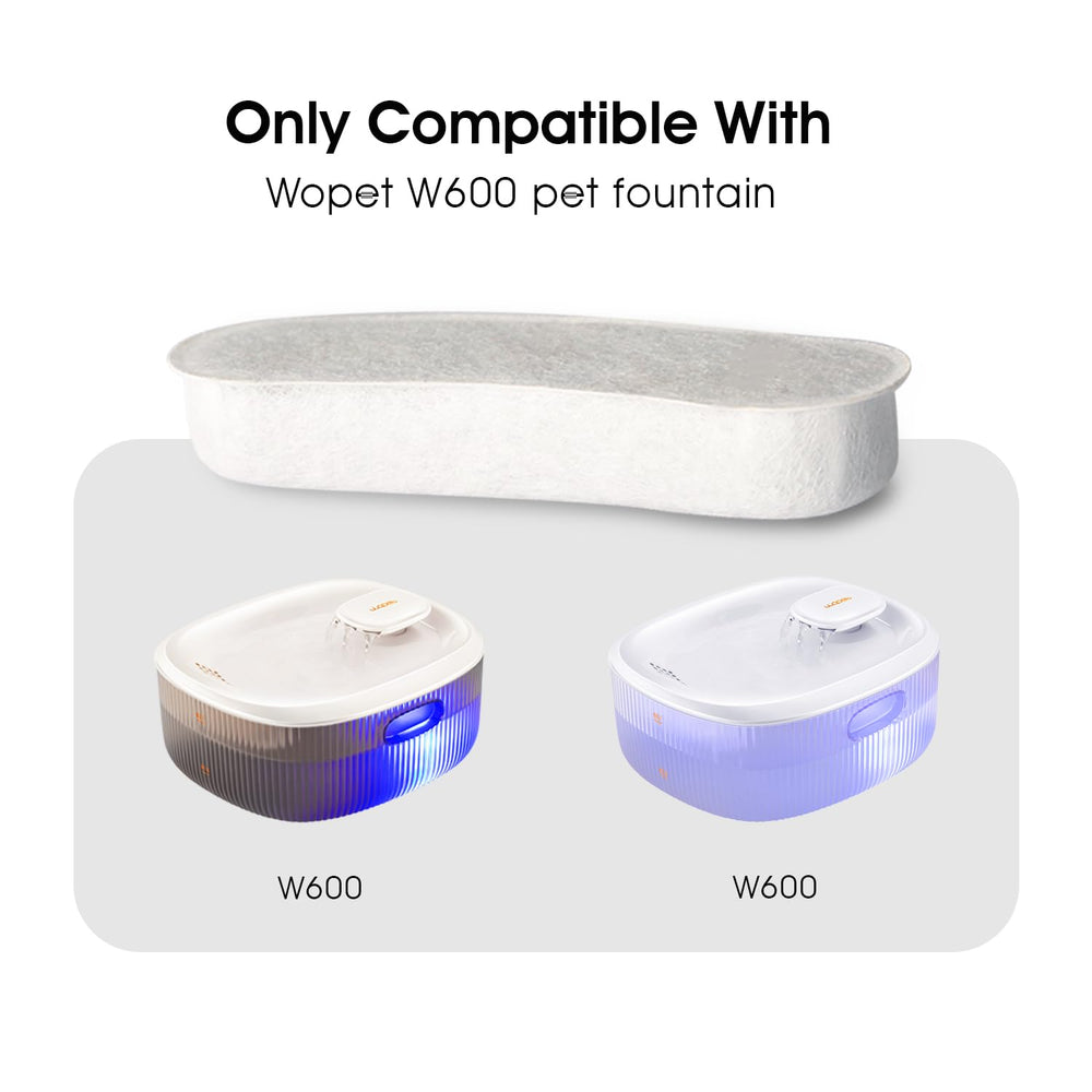 WOPET W600 replacement filters four-pack in packaging