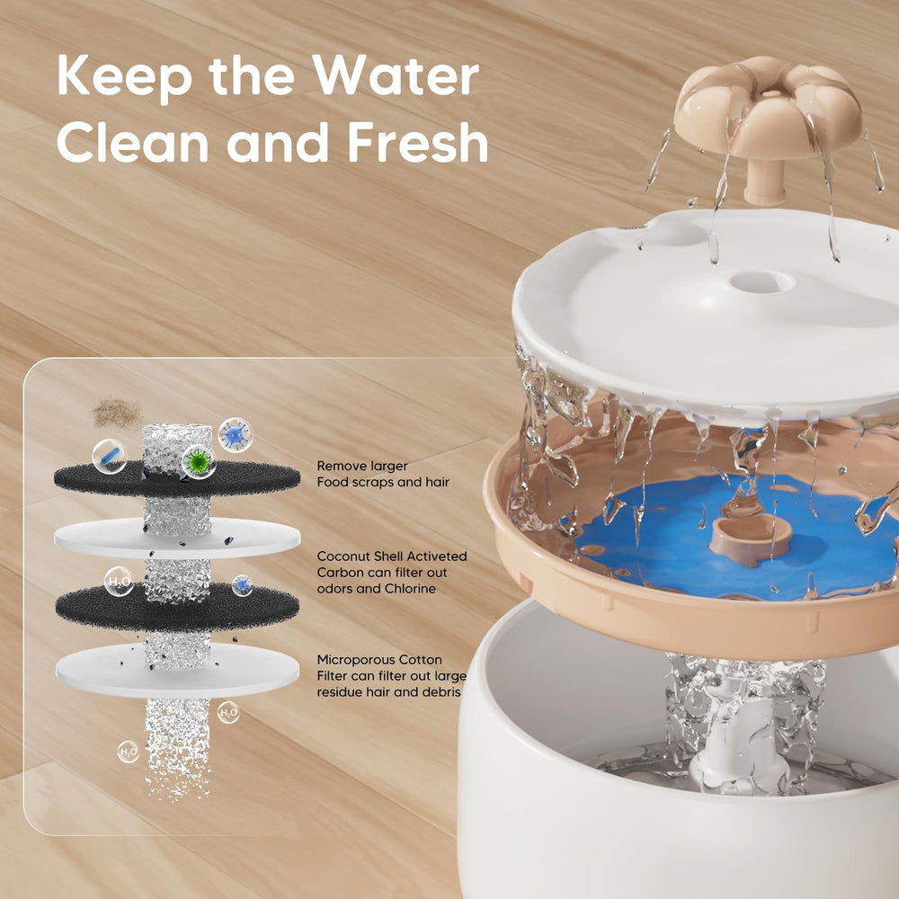 WOPET wireless cat fountain multi-pet friendly use supports households with cats and dogs.
