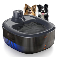 WOPET wireless dog fountain front view demonstrates easy-access hydration.