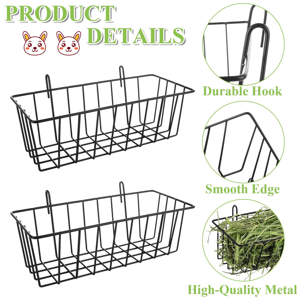 WOPPLXY rabbit hay feeder hooks installation demonstration
