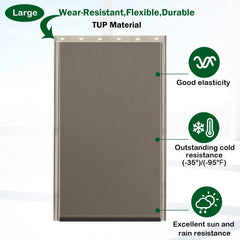 Wordcam dog door flap magnetic closure showing tight seal against drafts