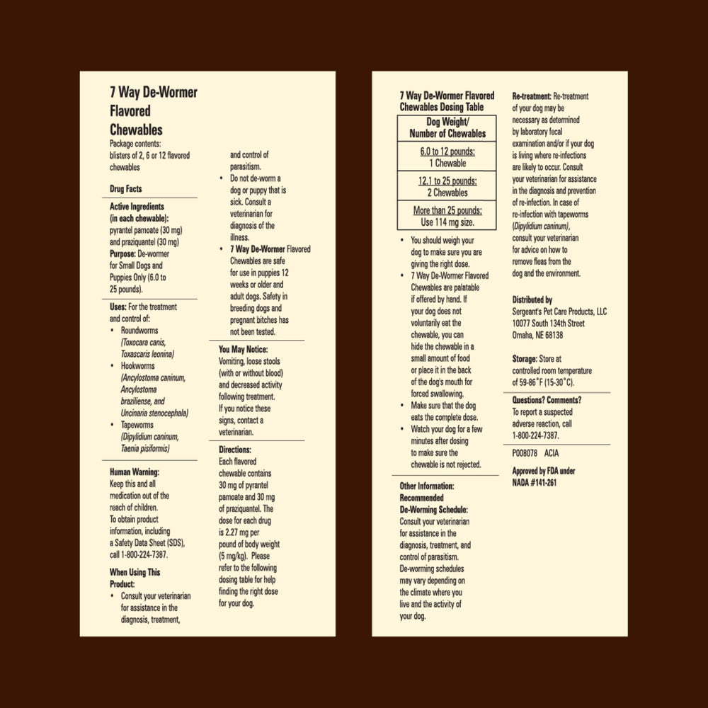 WORM X PLUS ingredients label shows pyrantel pamoate and praziquantel