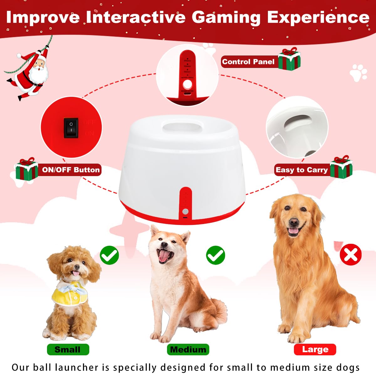 Wortade adjustable-distance controls demonstrate 6m, 10m, and 14m settings for versatile spaces.