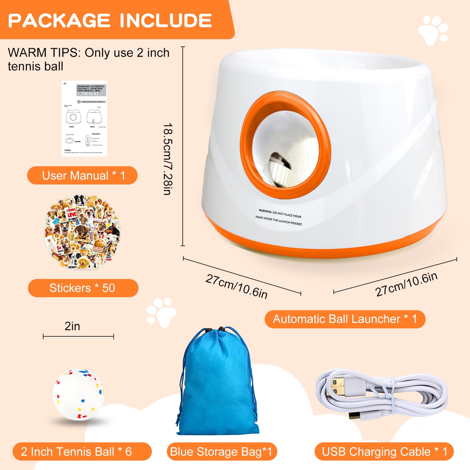 Wortade dog playing in backyard using the launcher for versatile home play