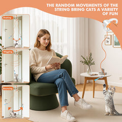 Wortade interactive cat toy adjustable ropes enable customizable, durable play for longer engagement.