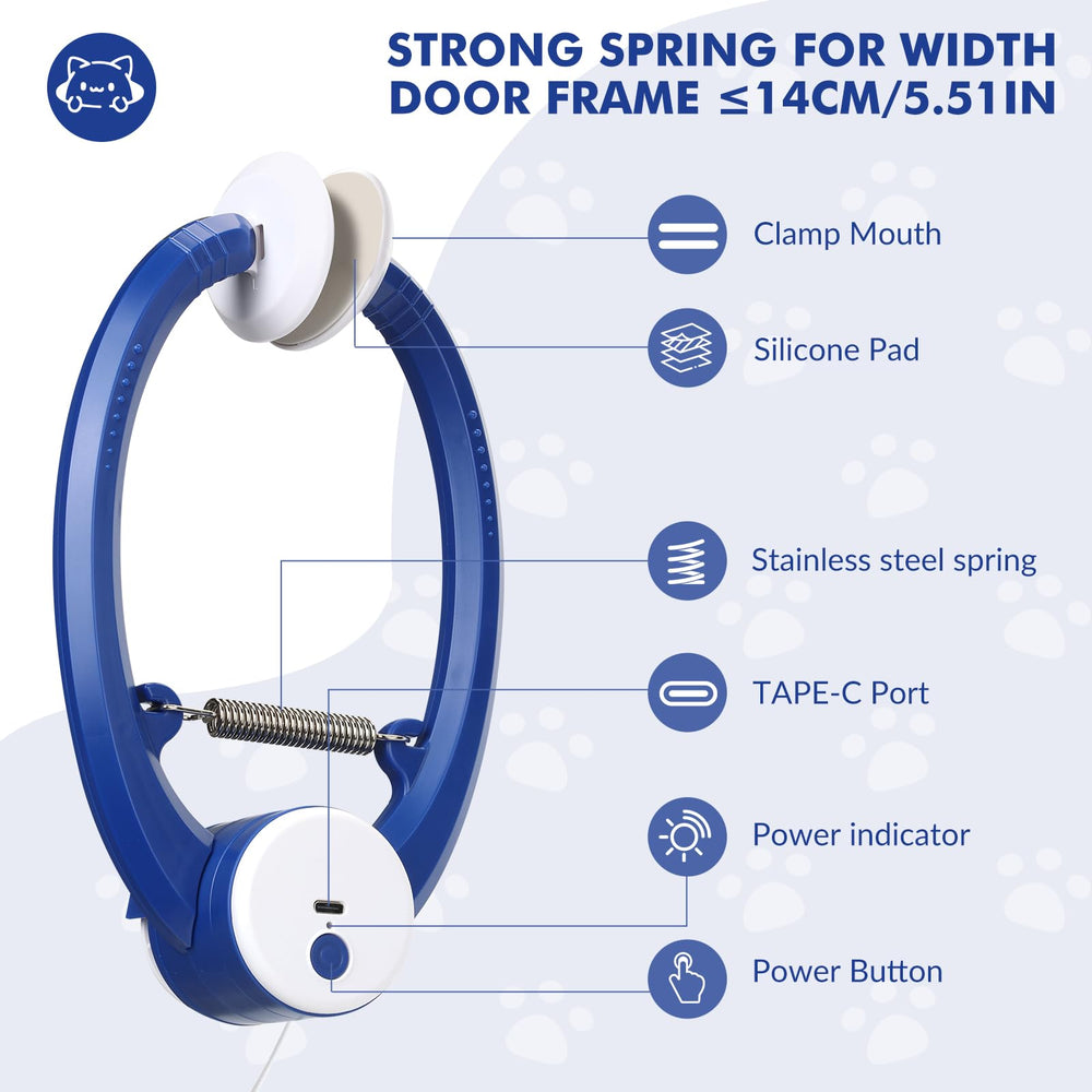 Wortade Interactive Cat Toy versatile hanging design for doors, furniture, and desks