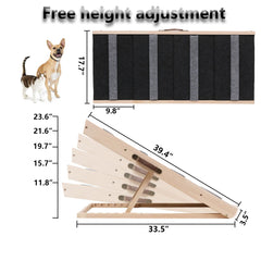 Wotunest upgrade 2-in-1 pet ramp extended height for versatile access.