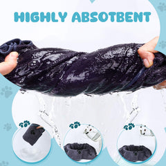 WOUSEDO Microfiber Dog Towel is lightweight for travel and outdoor use.