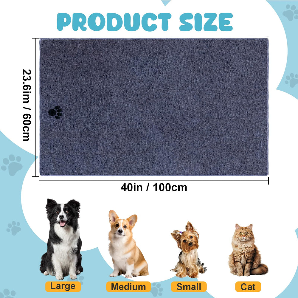 WOUSEDO Microfiber Dog Towel feels ultra-soft for sensitive skin comfort.