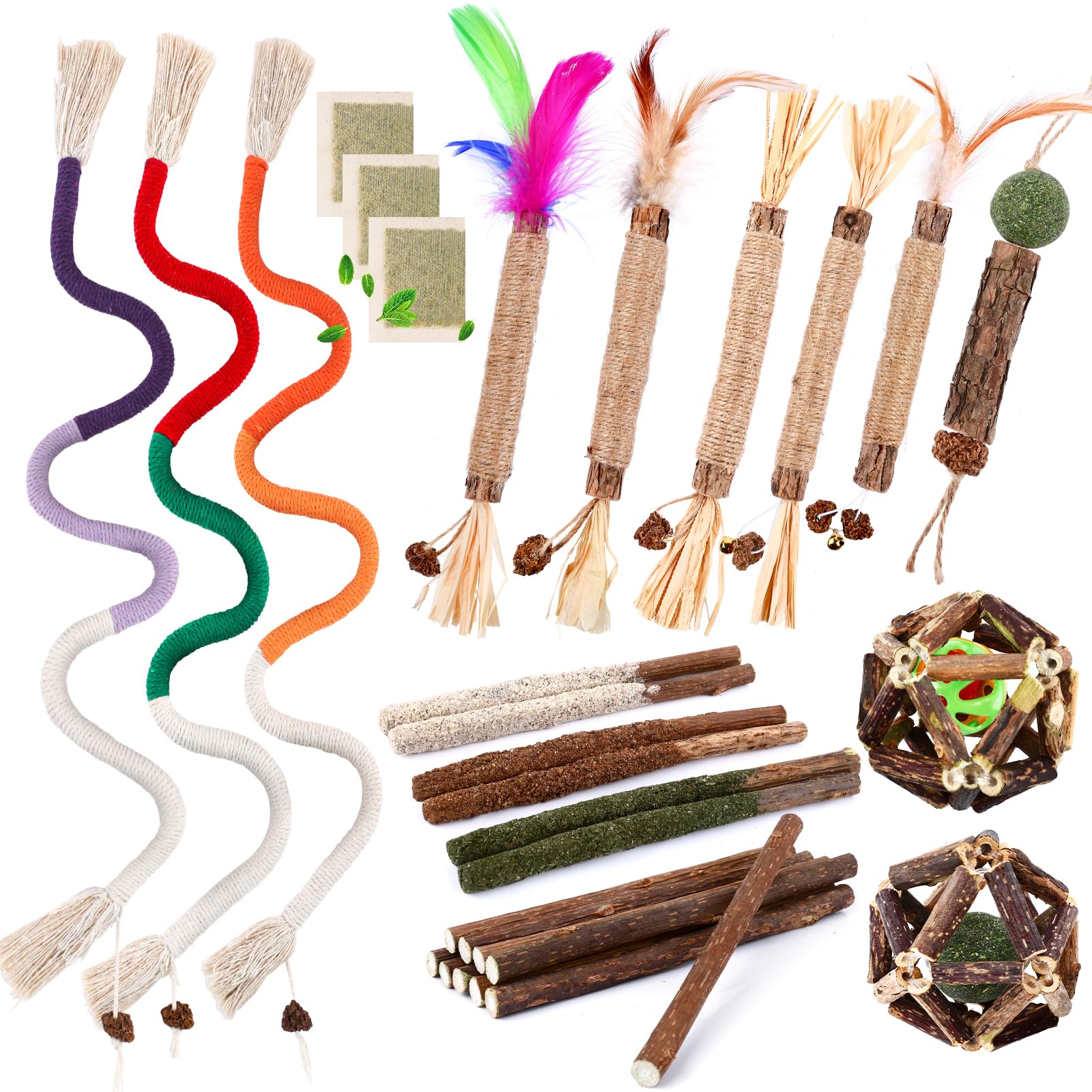 Juguete masticable WOUSEDO Catnip para gatos, ideal para juegos y relajación