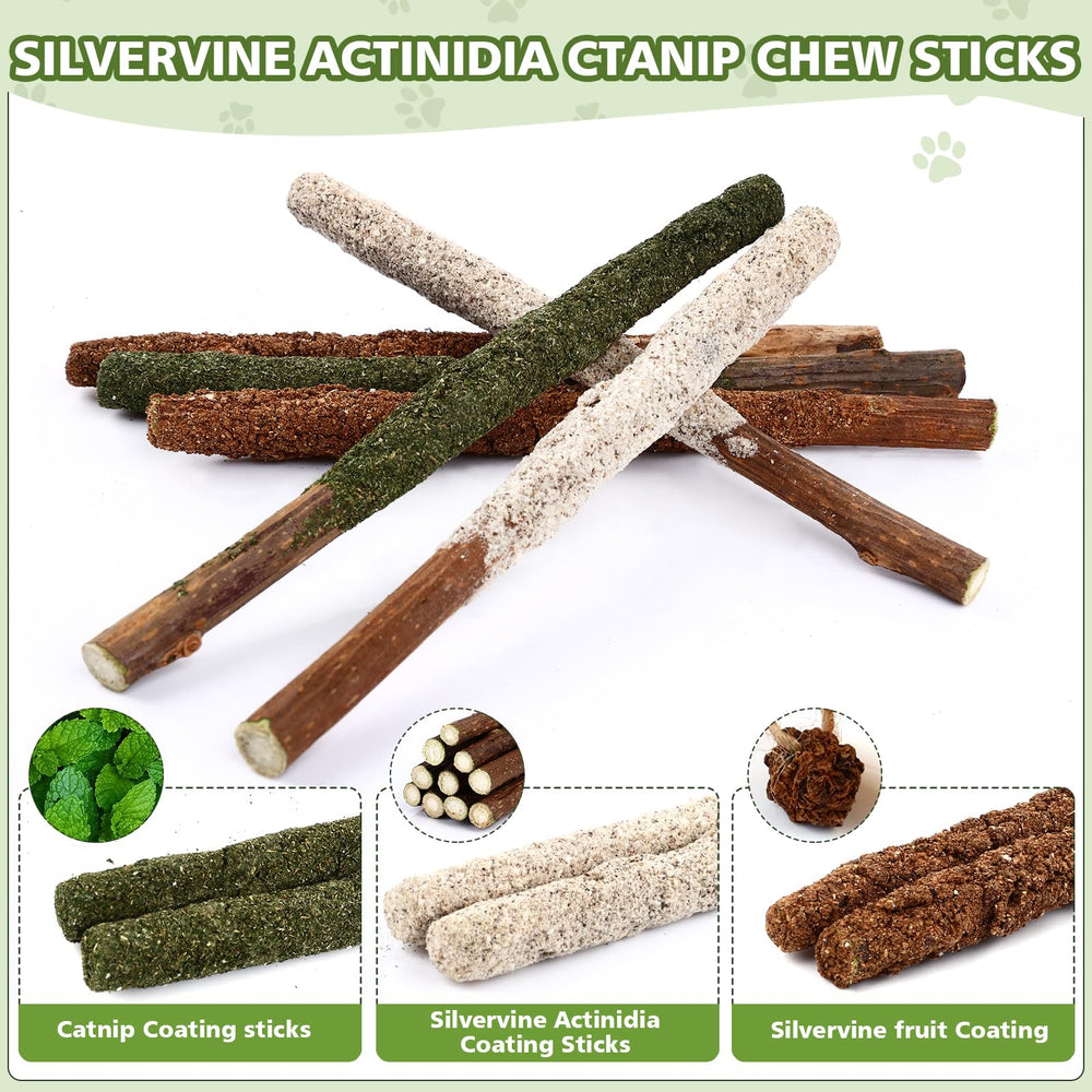 Juguete dental WOUSEDO con silvervine y fibras naturales