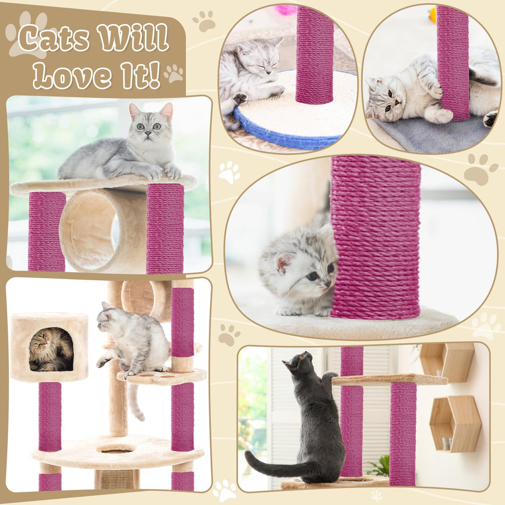 Wowangce sisal ball included for added cat play.