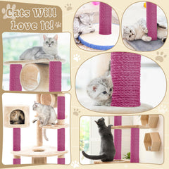 Wowangce sisal ball included for added cat play.