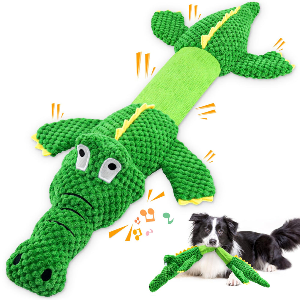WOWBALA crocodile dog toy 24 inch for engaging tug-of-war sessions and long-lasting play