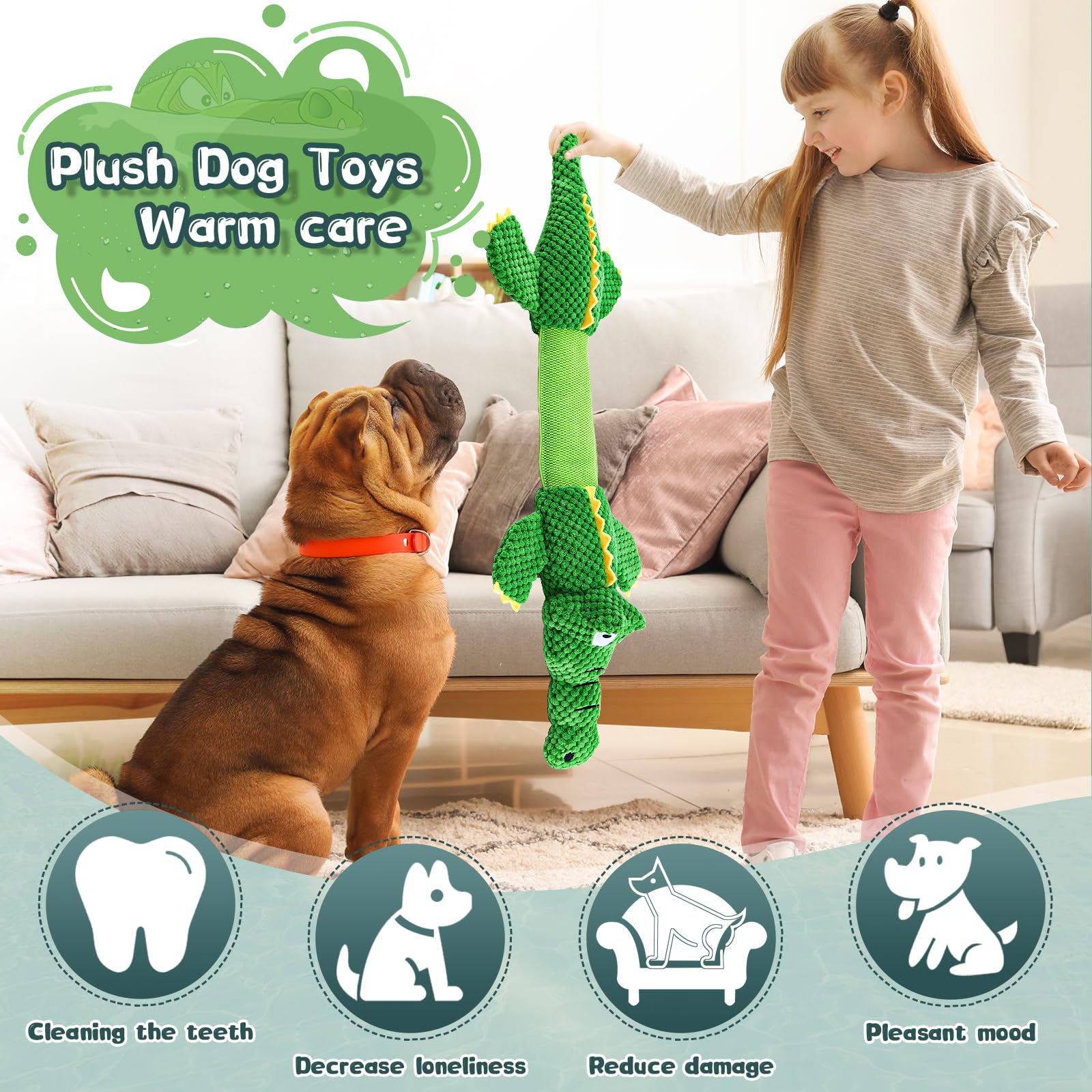 WOWBALA dog toy with hidden squeaker adds surprise during play