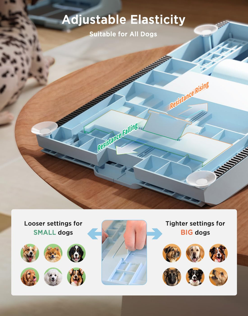 WOWOOF PET adjustable spring tension fits all dog sizes and claws.
