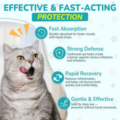 Woyamay antibiotics for cats olive leaf ingredient supports immune and respiratory wellness