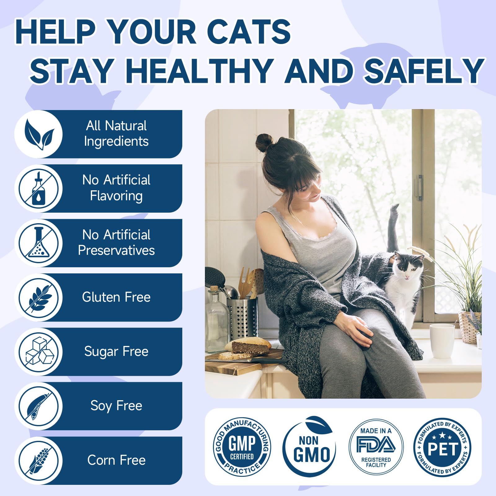 Woyamay cat treats daily-use training moment with flavorful calm bites