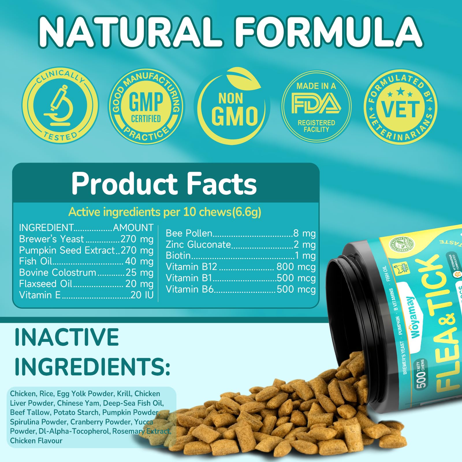 Woyamay easy-daily-feeding chews suitable for meals or treats.