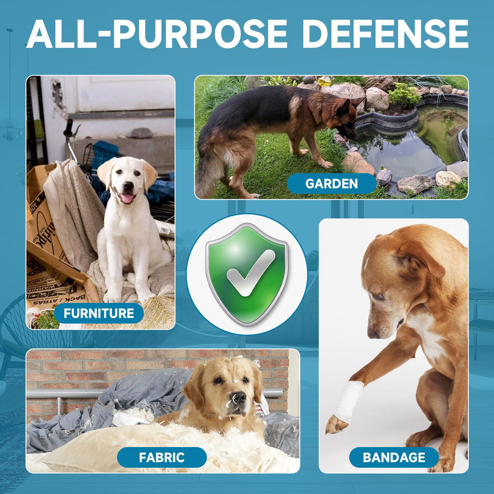 Woyamay No Chew Spray on wounds or bandages without harming pets.