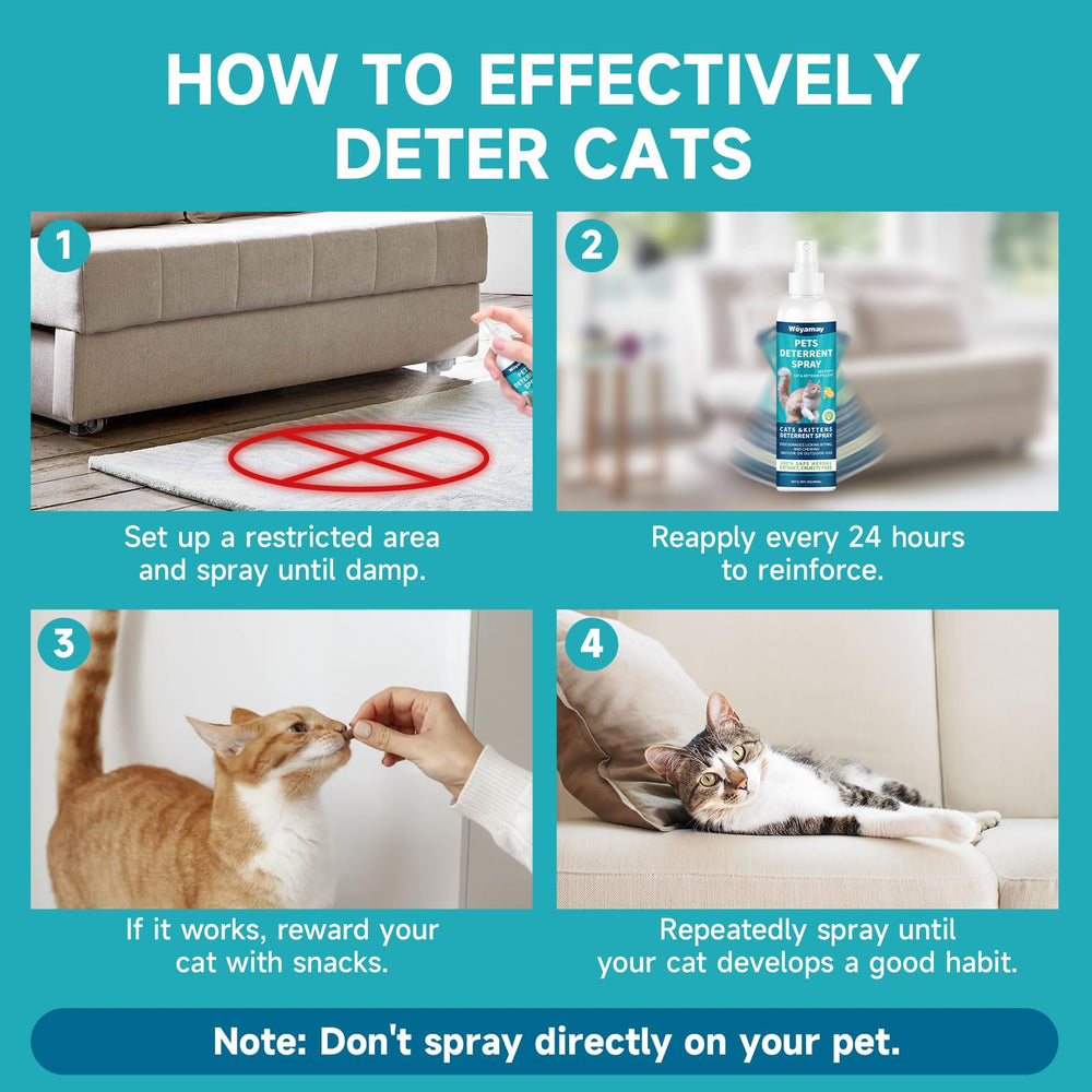 Woyamay pet-safe-cat-deterrent-scent emits a human-friendly odor while keeping cats at bay