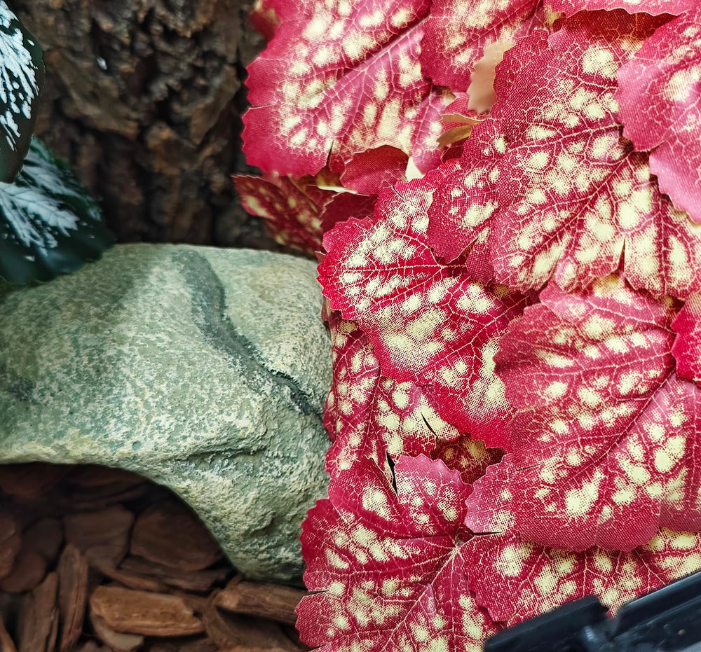 Woyrise gecko-lizard tank decor plant showcases color and climbing-friendly structure.