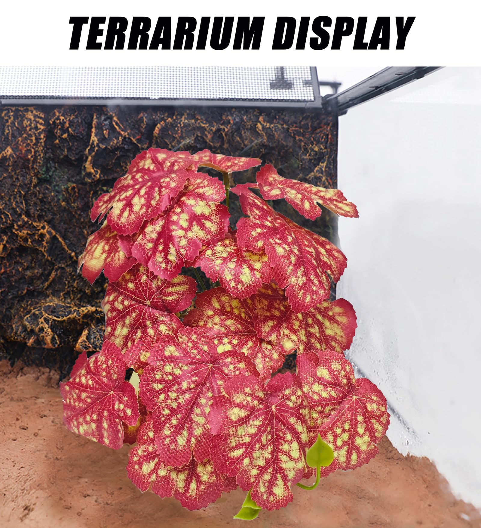 Woyrise simulation rock base terrarium decor anchors the plant with stable ballast and natural look.