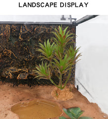 Woyrise weighted-base reptile plant provides stable perches in the tank