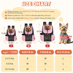 WOYYHO dog carrier backpack back pocket storage with dual-access zippers.