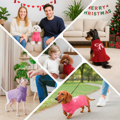 WOYYHO dog sweater pullover design provides easy on-off dressing.