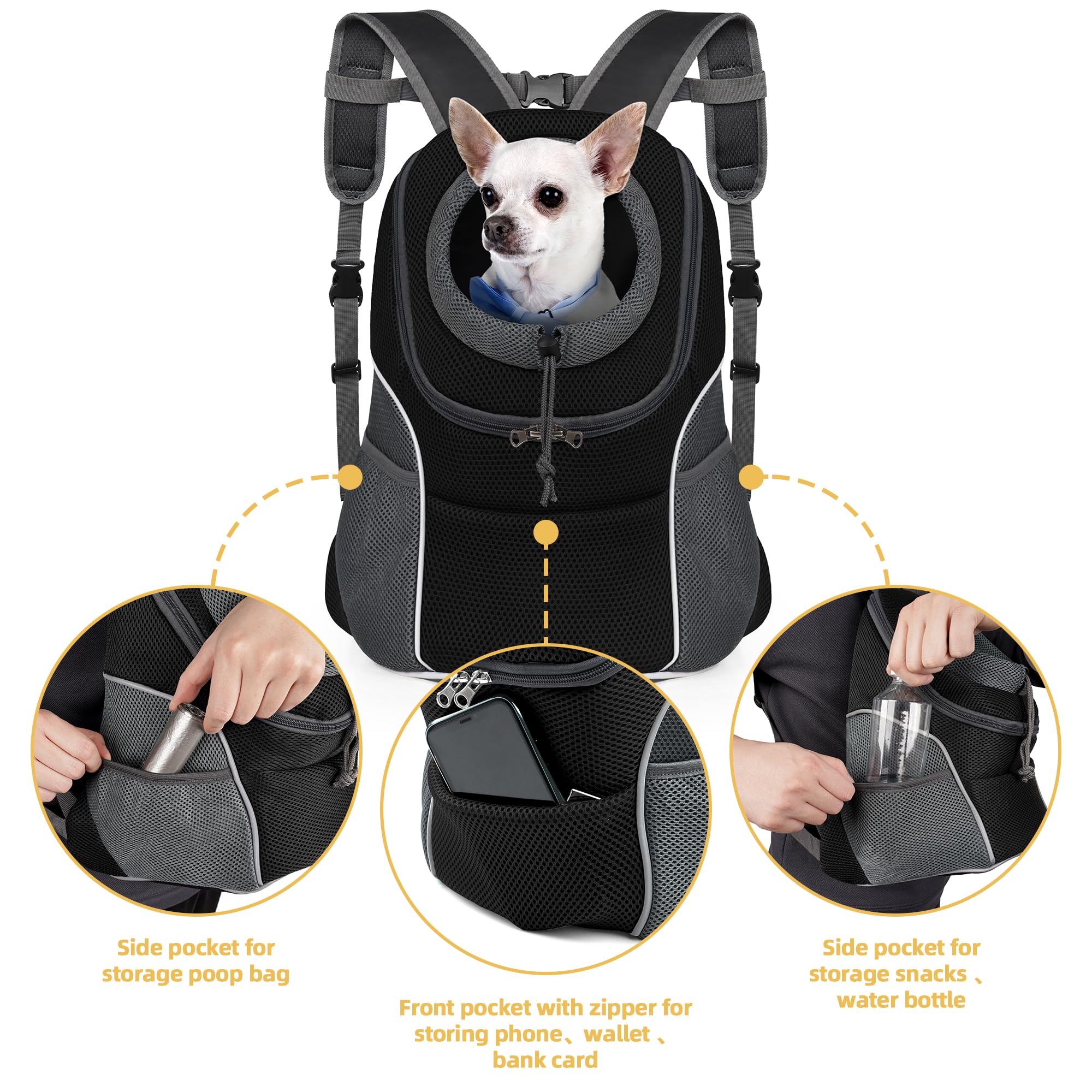 WOYYHO versatile front or back carrier for convenient loading and observation