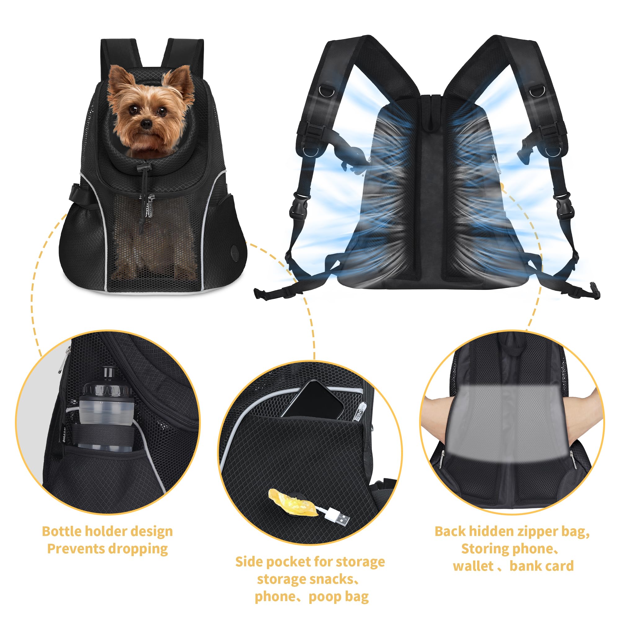 WOYYHO carrier accessory dispenser area with convenient storage in use