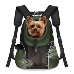 WOYYHO pet carrier backpack front vented mesh for cool, comfortable carries.