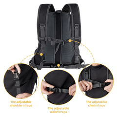 WOYYHO carrier features security leash and safety buckles for secure outings