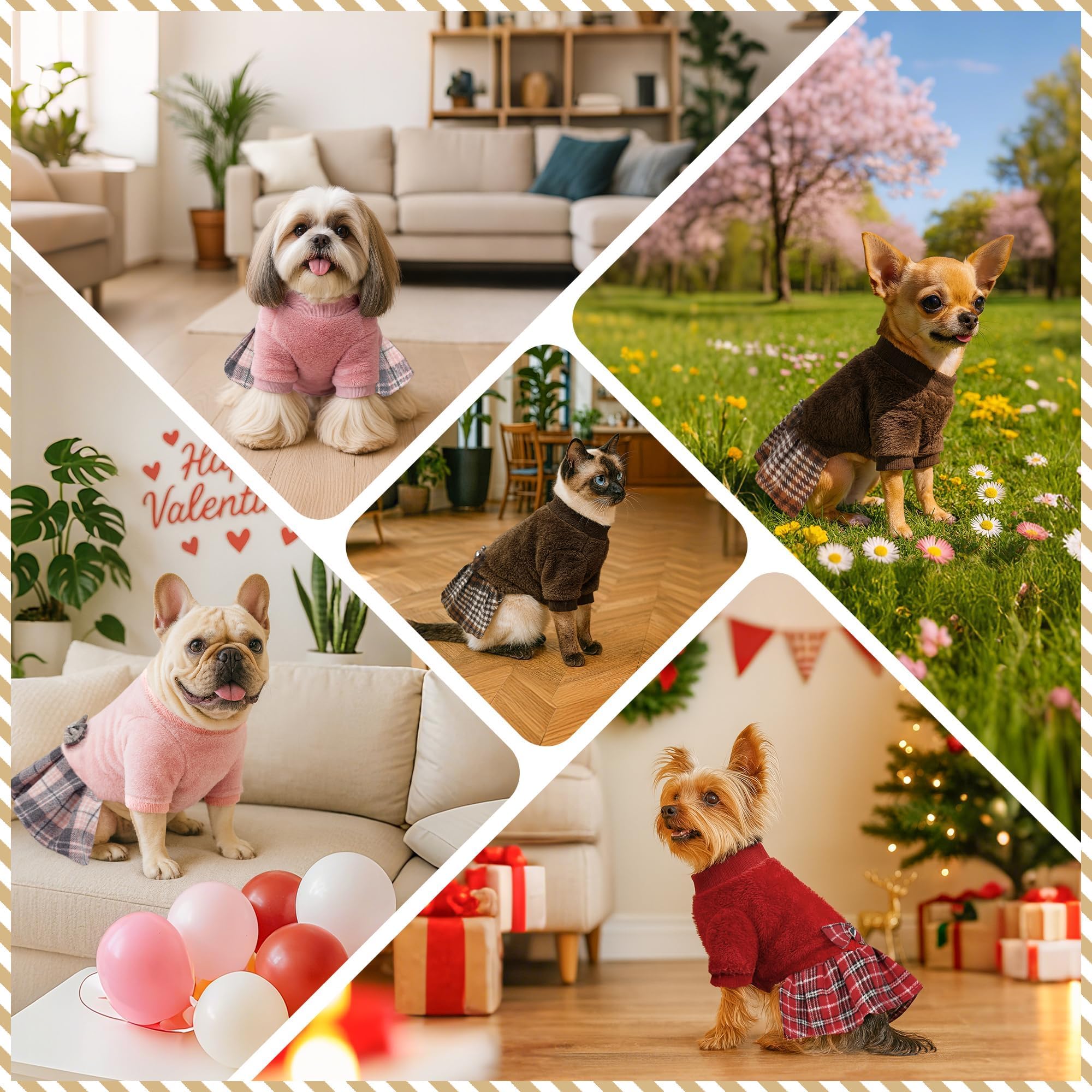 WOYYHO soft fleece dog sweater close-up shows plush comfort