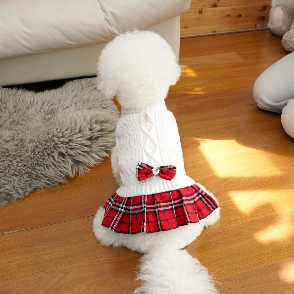WOYYHO warm soft-knit dog sweater offers comfortable warmth for chilly days